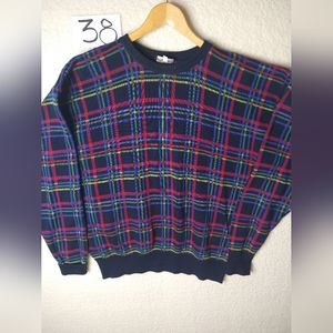 Vintage Neiman Marcus 100% Merc. Cotton Sweater Mens Size XL Made In The U.S.A